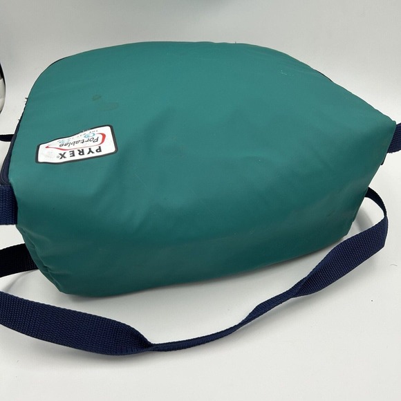 Pyrex Portables Way To Go 4.5 Qt Green Insulated Carrying Bag Hot & Cold Handle - Picture 5 of 13